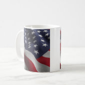 Patriotic American flag コーヒーマグカップ (正面左)