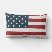 Patriotic American Flag ランバークッション (裏面)