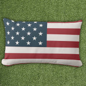 Patriotic American Flag ランバークッション