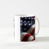 Patriotic American flag Coffee Mug コーヒーマグカップ (正面右)