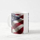 Patriotic American flag Coffee Mug コーヒーマグカップ (正面左)