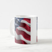 Patriotic American flag Coffee Mug コーヒーマグカップ (正面左)