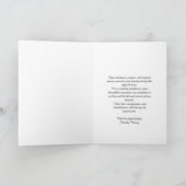 PATRIOTIC American Flag Funeral Folded Thank You サンキューカード (内部)