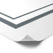 PATRIOTIC American Flag Funeral Photo Display ポスター (角)