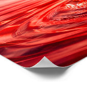 Patriotic American Flag Liquid Splash ポスター (角)