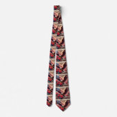 Patriotic American Flag Neck Tie ネクタイ (裏面)