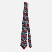 Patriotic American Flag Neck Tie ネクタイ (正面)