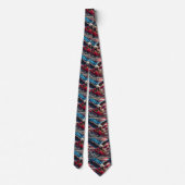 Patriotic American Flag Neck Tie ネクタイ (裏面)
