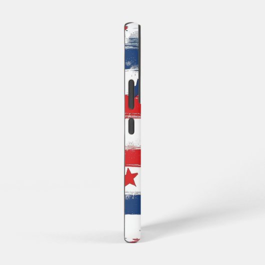 Patriotic American Flag Print Samsung Galaxyケース (右側面)