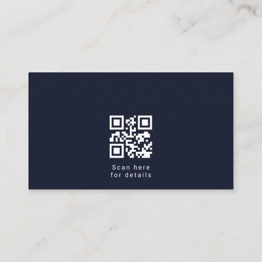 Patriotic American Flag QR Code Professional 名刺 (裏面)