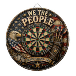 Patriotic American Flag United We Stand ダーツボード