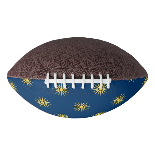 Patriotic american football with flag of Macedonia アメリカンフットボール (正面)