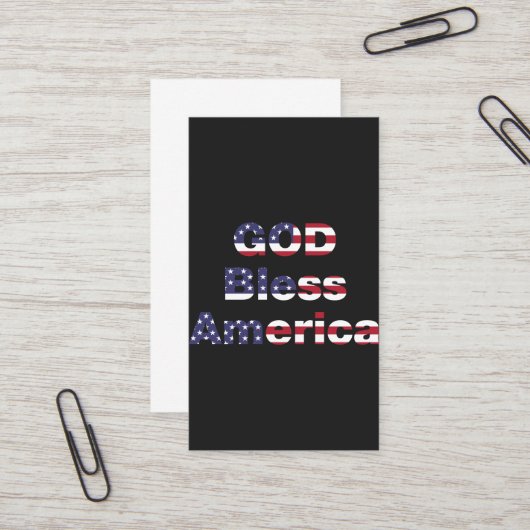 Patriotic American Professional Business Cards  名刺 (正面/裏面インサイチュ)
