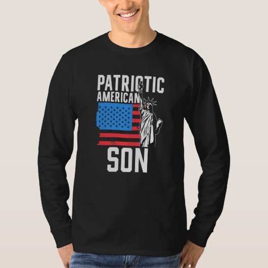 Patriotic American Son America Usa Patriot Us Us U Tシャツ (正面)