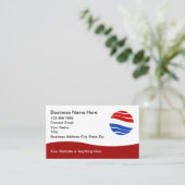 Patriotic American Theme Modern Business Cards 名刺 (スタンド正面)