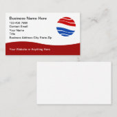 Patriotic American Theme Modern Business Cards 名刺 (正面/裏面)