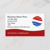 Patriotic American Theme Modern Business Cards 名刺 (正面)
