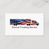 Patriotic American Truck Driver Shipping Service 名刺 (正面)
