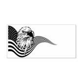 Patriotic American USA Flag Bald eagle art ラバースタンプ (インプリント)