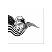 Patriotic American USA Flag Bald eagle art ラバースタンプ (インプリント)