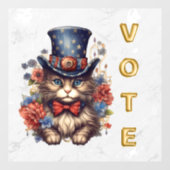 Patriotic Americana Cat Vote ウィンドウサイン (シート)