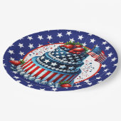 Patriotic And Sassy Celebration ペーパープレート (アングル)