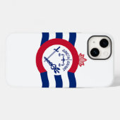 Patriotic Apple Case-Mate 14、シンシナティ国旗 Case-Mate iPhoneケース (裏面 (横))