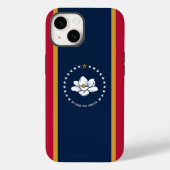 Patriotic Apple Case-Mate, Mississippi Flag Case-Mate iPhoneケース (裏面)