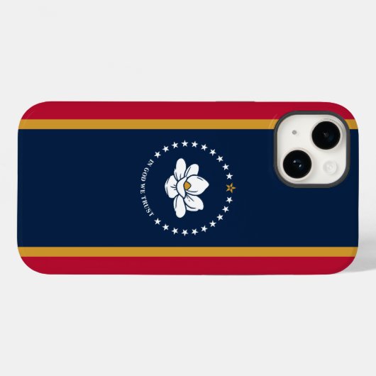 Patriotic Apple Case-Mate, Mississippi Flag Case-Mate iPhoneケース (裏面 (横))