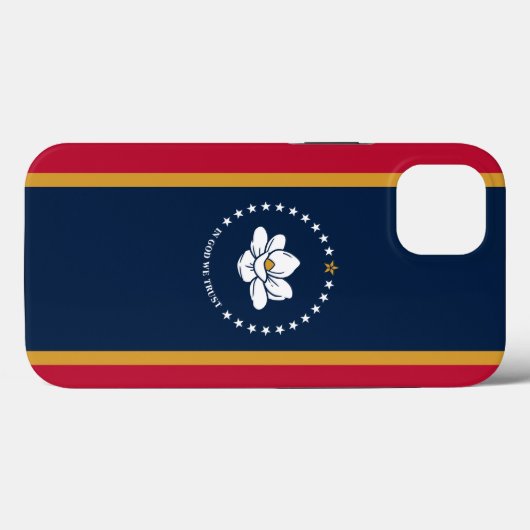 Patriotic Apple Case-Mate, Mississippi flag Case-Mate iPhoneケース (裏面 (横))