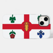 Patriotic Apple Case-Mate, Montreal flag Case-Mate iPhoneケース (裏面 (横))