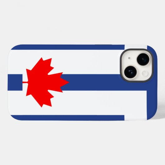 Patriotic Apple Case-Mate, Toronto Flag Case-Mate iPhoneケース (裏面 (横))
