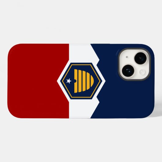Patriotic Apple Case-Mate, Utah Flag, USA Case-Mate iPhoneケース (裏面 (横))
