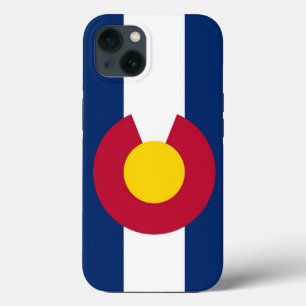 Patriotic Apple iPhone 13ケースメイト,コロラド州旗 13ケース