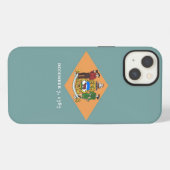 Patriotic Apple iPhone 13ケースメイト、デラウェア iPhoneケース (裏面横)