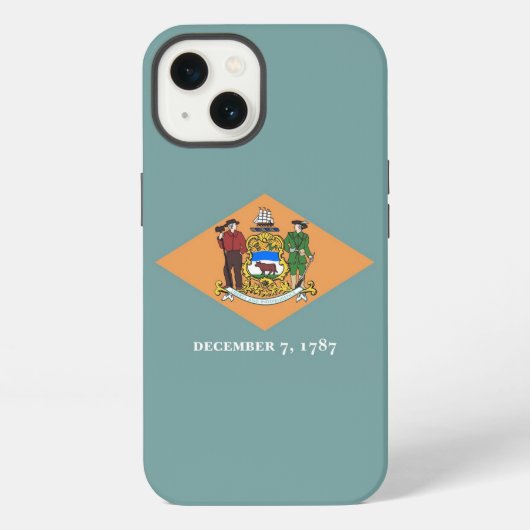 Patriotic Apple iPhone 13ケースメイト、デラウェア iPhoneケース (裏面)