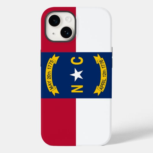 Patriotic Apple iPhone 14,ノースカロライナ Case-Mate iPhoneケース (裏面)