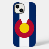Patriotic Apple iPhone 14 Case-Mate，コロラド州旗 Case-Mate iPhoneケース (裏面)