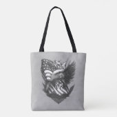 Patriotic Appreciation Thank You Military Veterans トートバッグ (裏面)