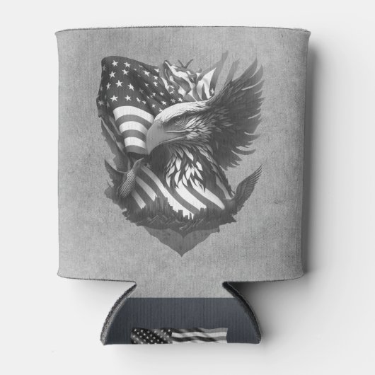 Patriotic Appreciation Thank You Military Veterans 缶クーラー (正面)