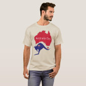 Patriotic Aussie Flag Map  Tシャツ (正面フル)