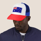 Patriotic Aussie Flag Red White Blue  キャップ (インサイチュ)