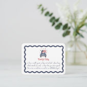 Patriotic Baby Shower Book for Baby Card エンクロージャーカード (スタンド正面)