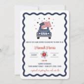 Patriotic Baby Shower Invitation 招待状 (正面)