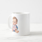 Patriotic Baby Sip Mug コーヒーマグカップ (正面左)