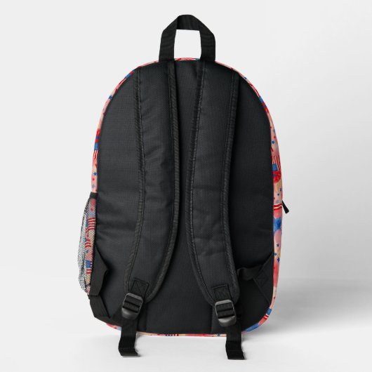 Patriotic Backpack 2 プリントバックパック (裏面)