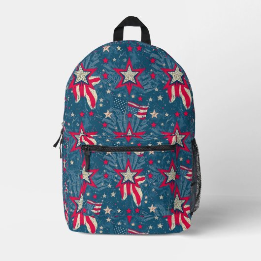 Patriotic Backpack 3 プリントバックパック (正面)