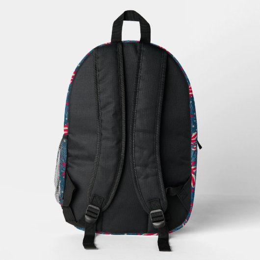 Patriotic Backpack 3 プリントバックパック (裏面)