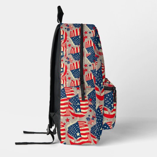 Patriotic Backpack 4  プリントバックパック (左)