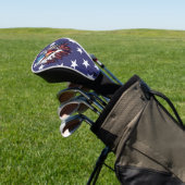 Patriotic Bald Eagle American Flag Golf Driver  ゴルフヘッドカバー (インサイチュ)